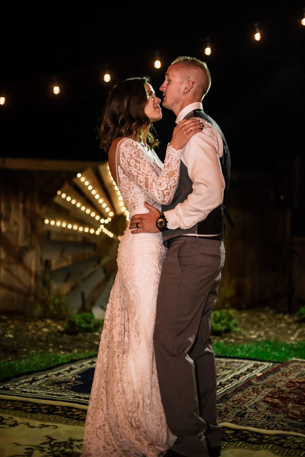 first dance at rustic pymm ranch wedding venue in winchester california