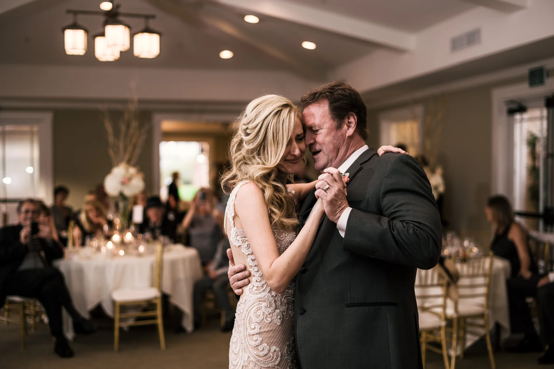 sweet father daughter dance at the Twin Oaks Golf Course in San Marcos, San Diegos premier wedding venue