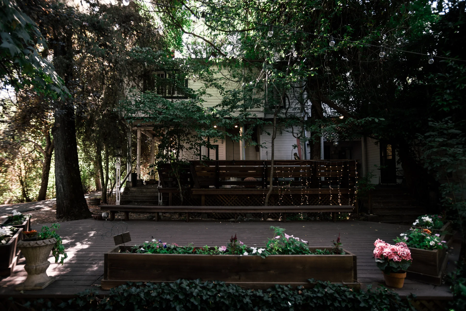 rustic wedding venue shot by wedding photographer at the charming St. George Hotel in Volcano California