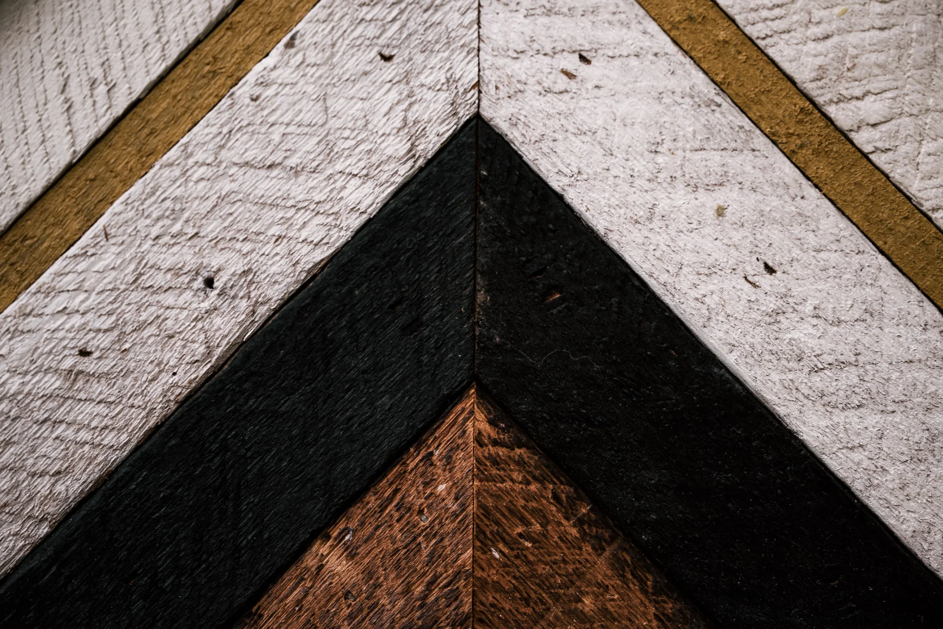 stained wooden chevron decor shot by wedding photographer at the charming St. George Hotel in Volcano California