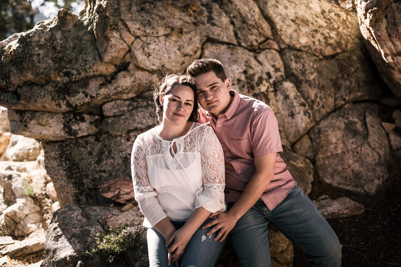 California wedding photographer captures beautiful portrait of a couple at Mt San Jacinto.