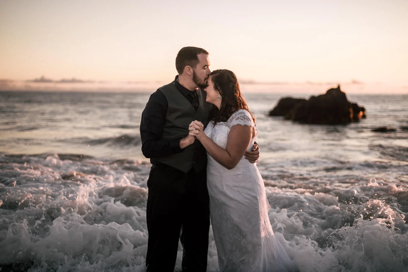 Romantic wedding photography in Laguna Beach.