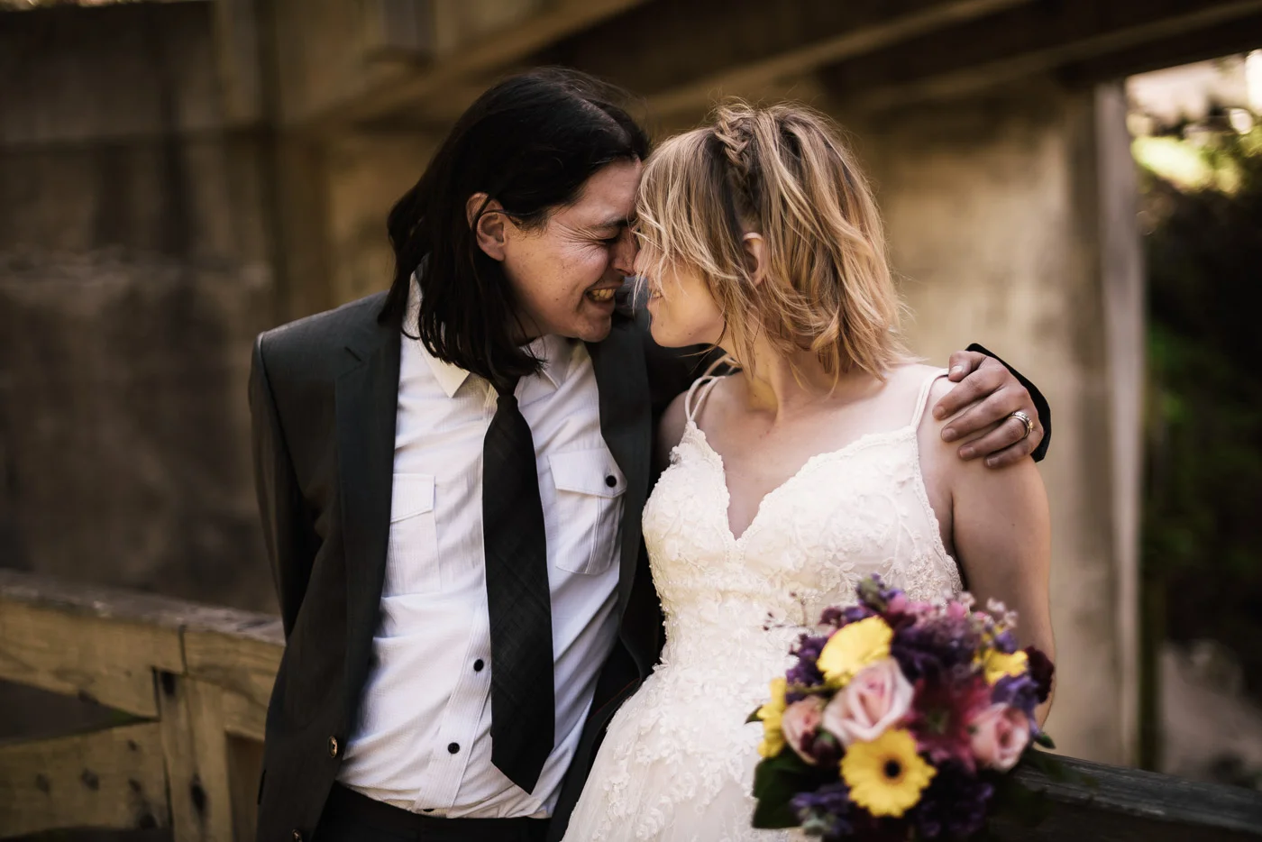 Couple in love poses for their elopement photographer in Big Sur.
