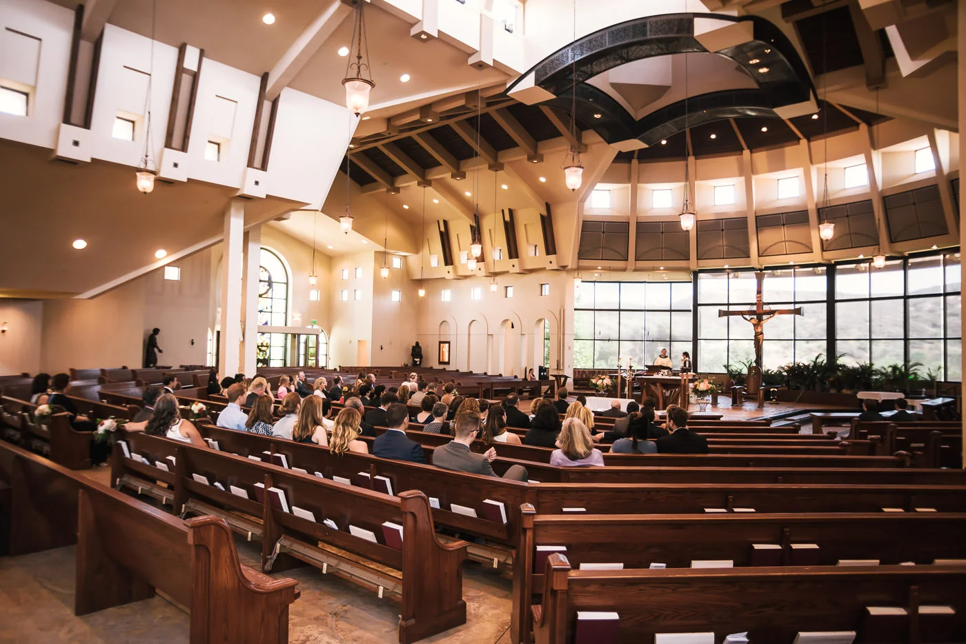 Weddings at St St Therese Carmel Church in San Diego.