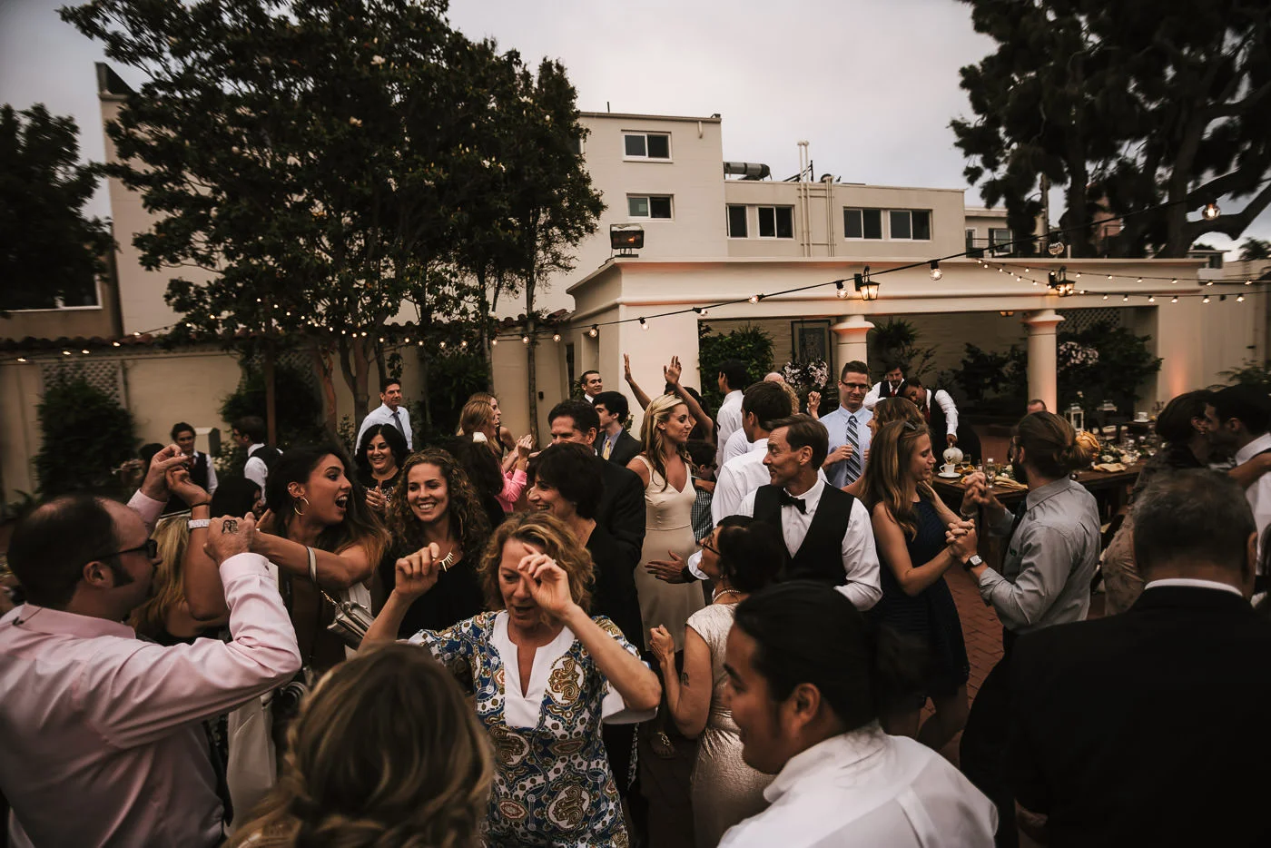 Weddings guests tear it up on the dance floor at this Darlington House reception.