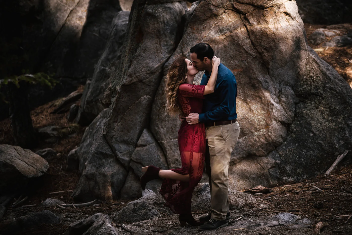 Wilderness engagements for adventurous couples.