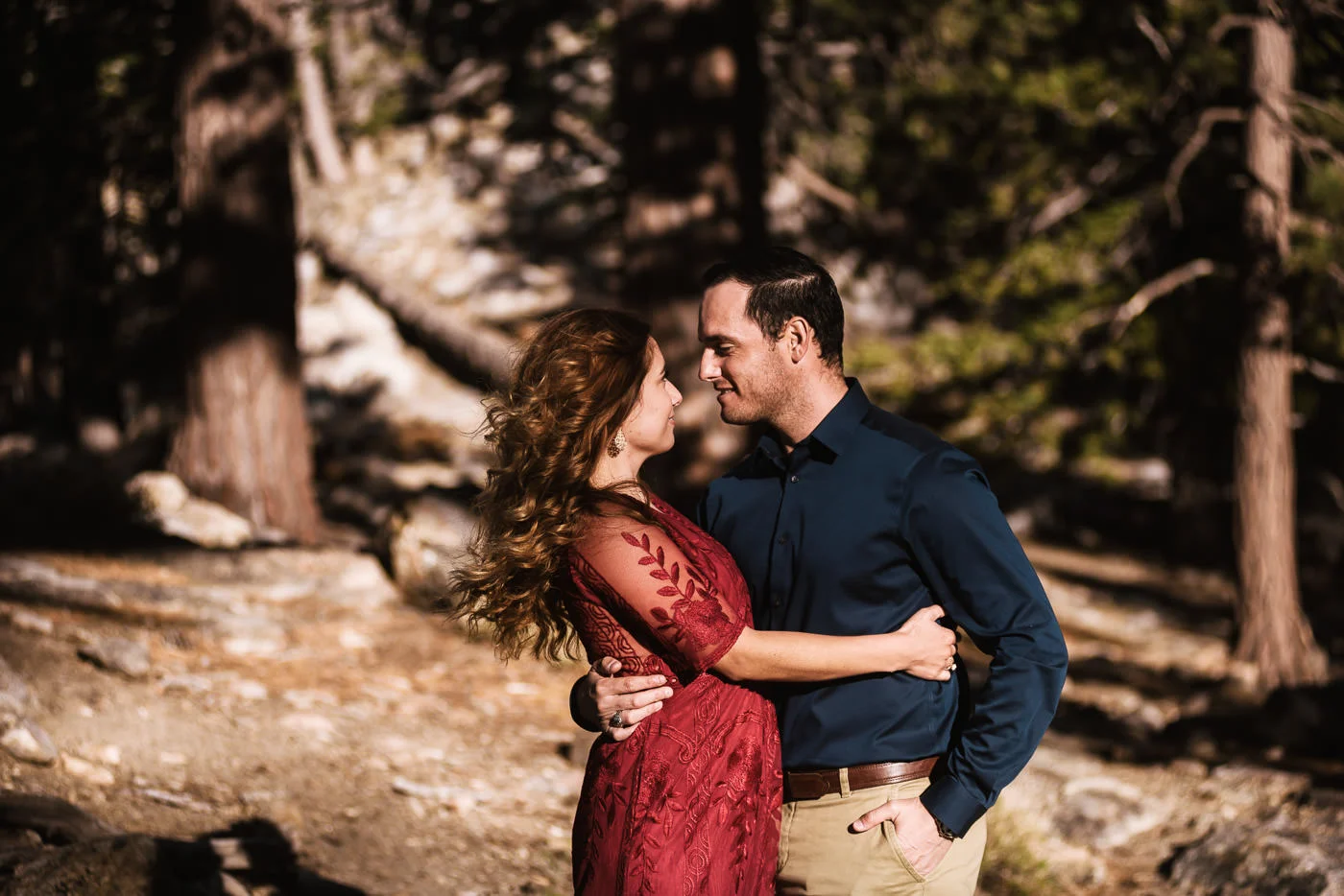 Mountain top engagement session in Southern California.