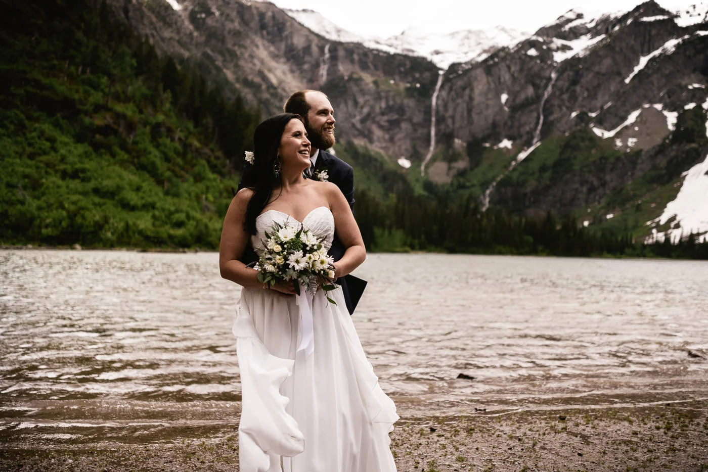 Avalanche Lake Elopement in Montana.