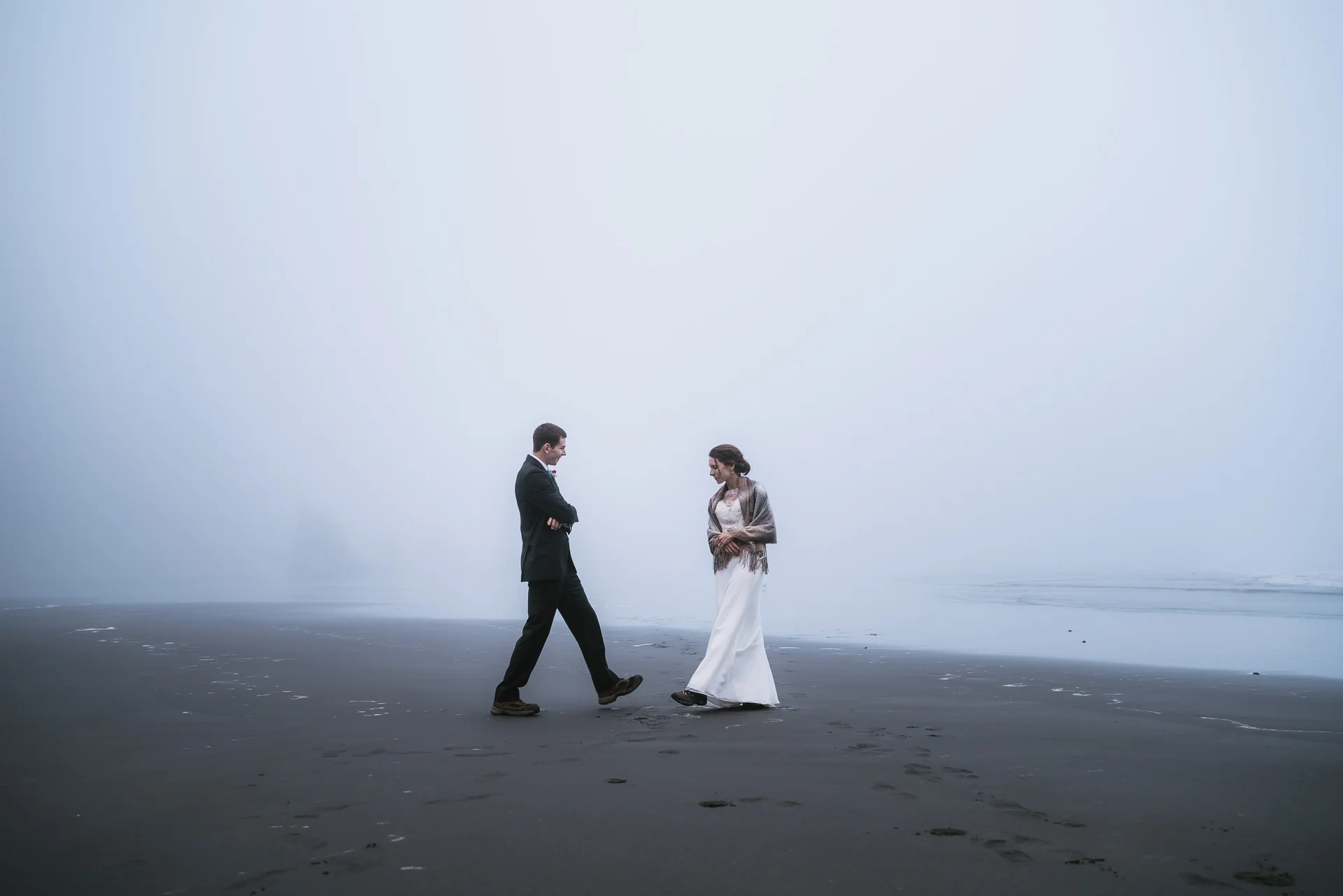 Romance on the beaches of the Washington Coast.