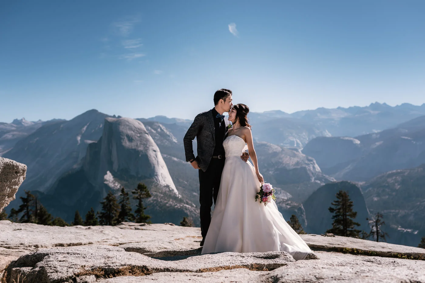 Eloping to sentinel dome for an unforgettable wedding experience.