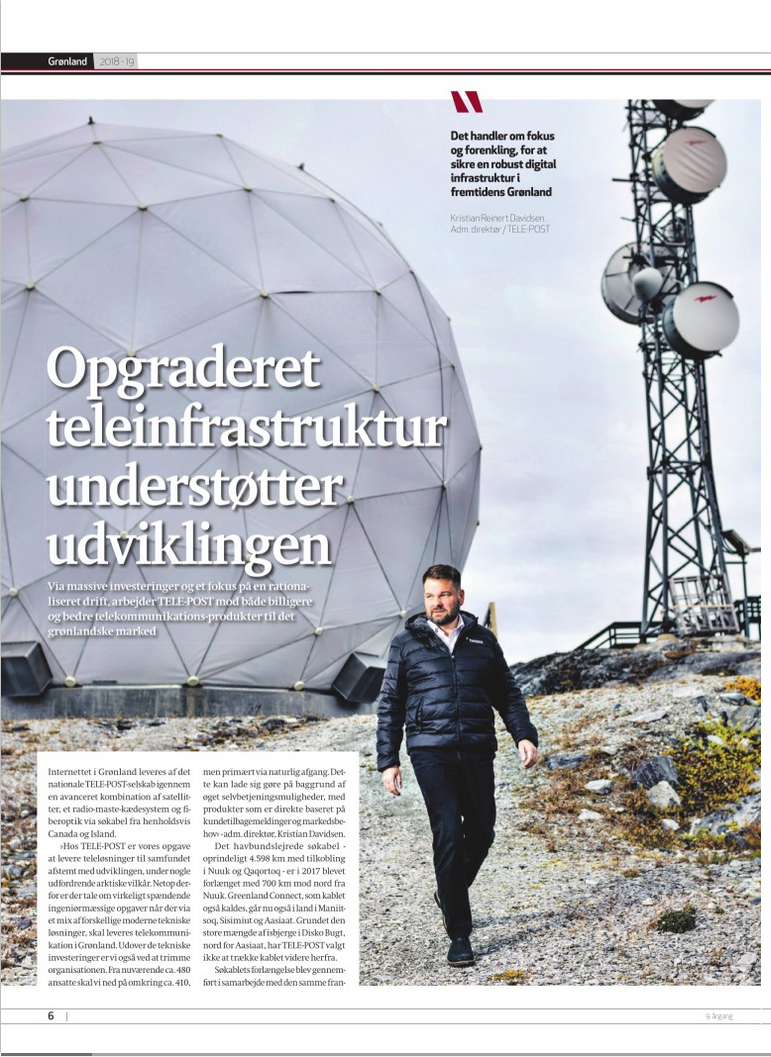 Kristian Davidsen, CEO TELE-POST for TELE-POST