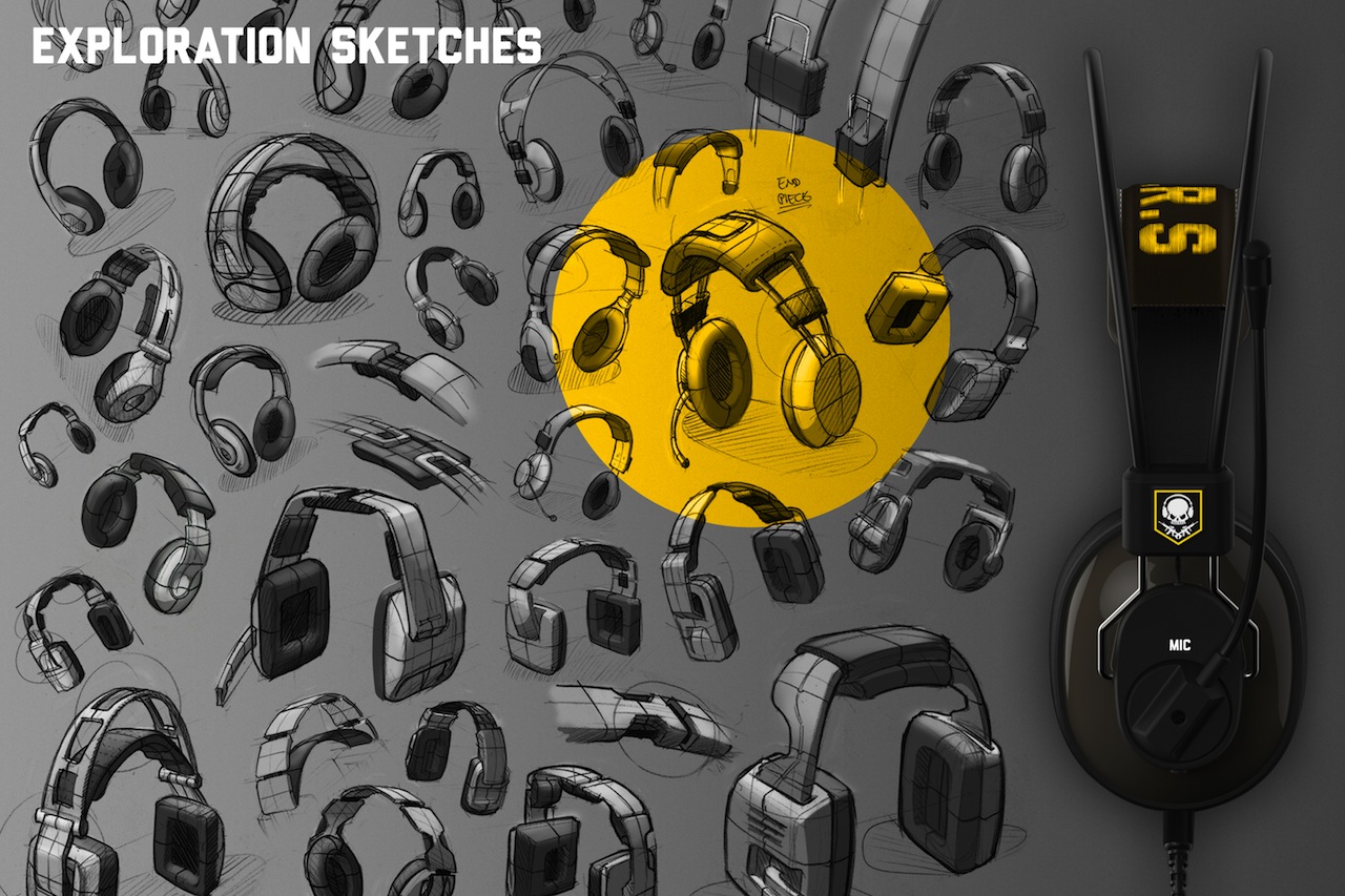  Exploratory sketching lets us generate lots of configurations and shapes quickly. 