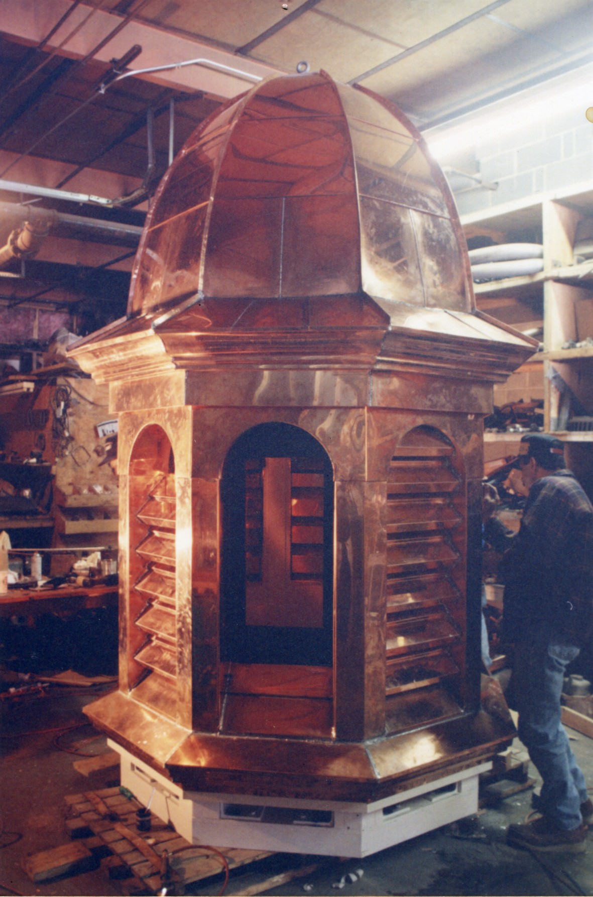 Copper clad cupola and dome