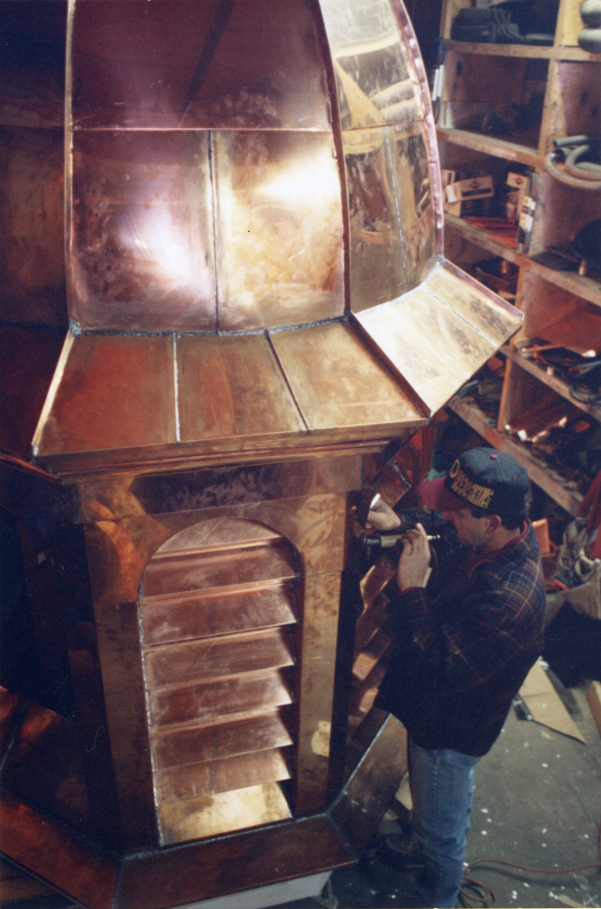 Copper clad cupola and dome