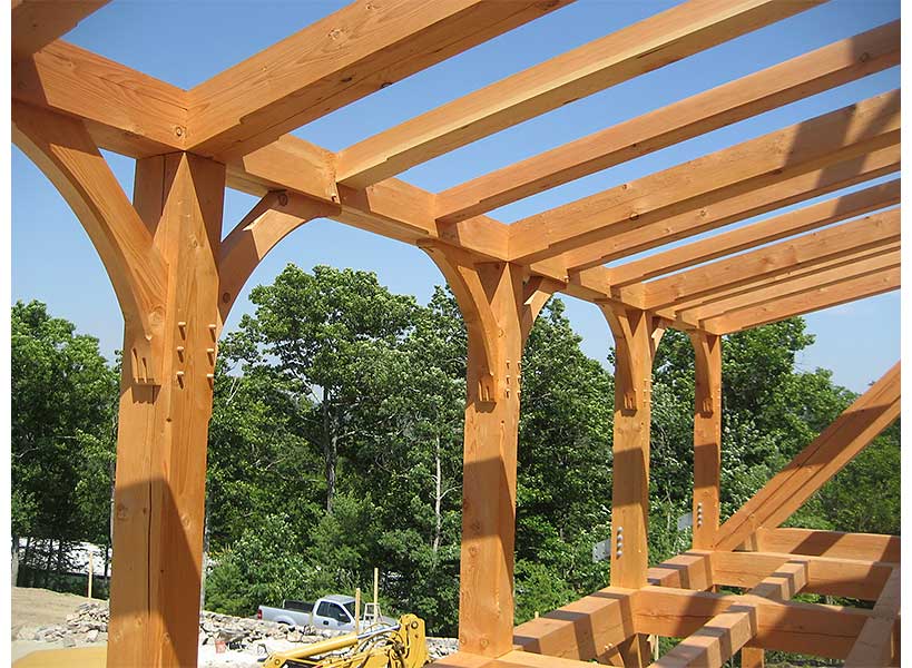 Solid oak timber frame
