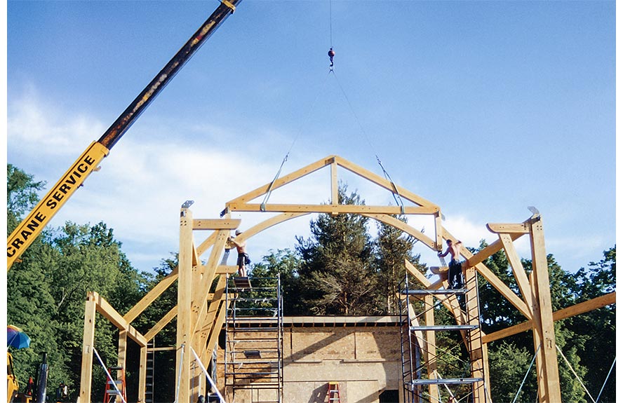 A hammer beam frame