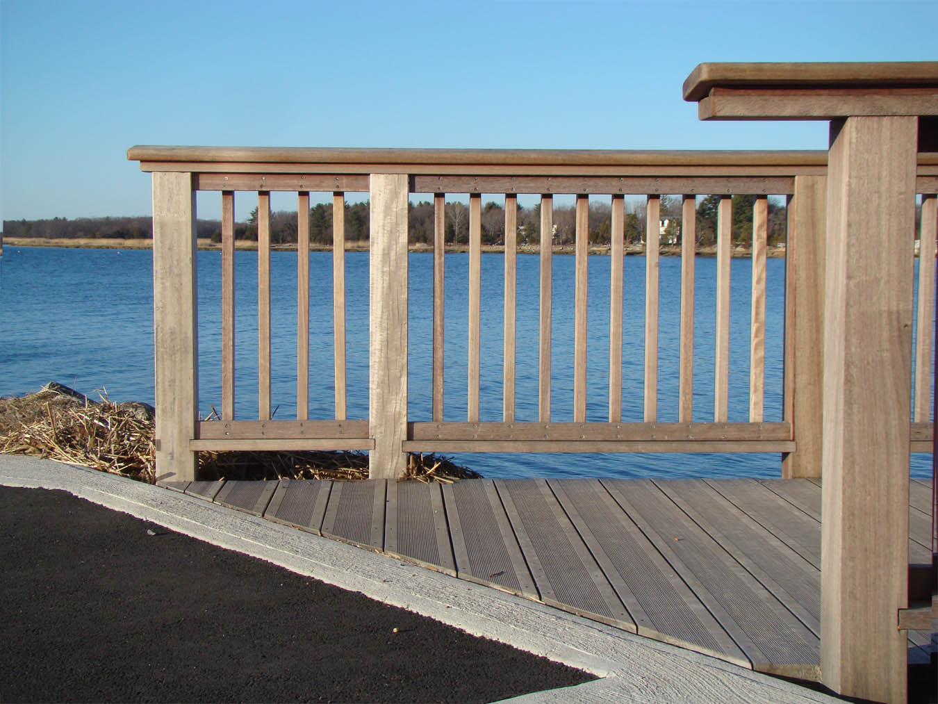 Purpleheart hand rails