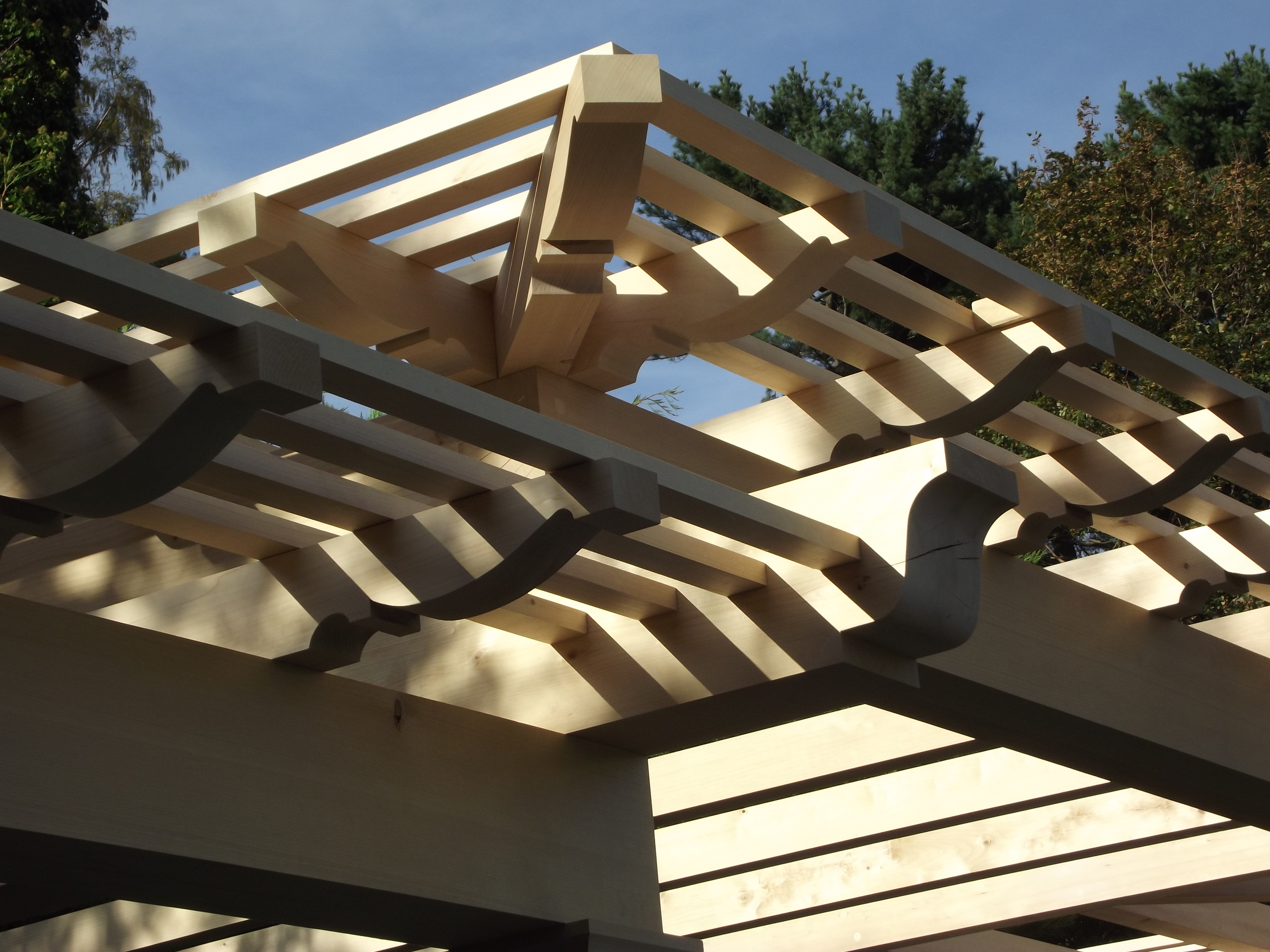 Port Orford cedar pergola