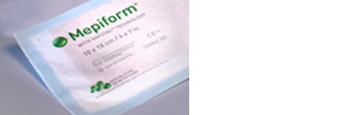 Mepiform is self-adherent silicon dressing, which can to be cut to fit the length and width of any scar.