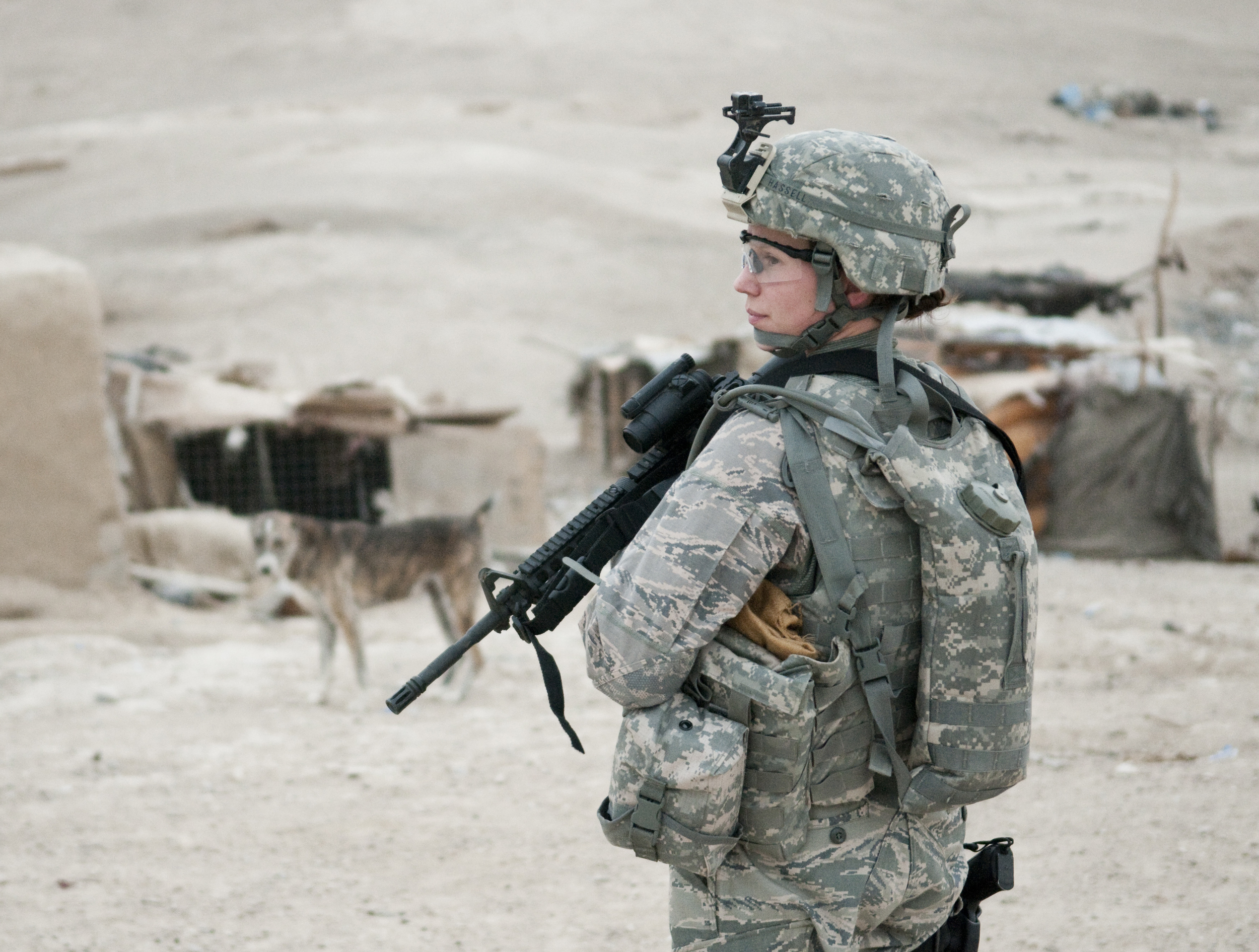 This photo, taken by Senior Airman Nathanael Callon, was selected for special publication in 2011 in the US Air Force's Airman Magazine as part of the photo essay Ten Years at War. Out of thousands of images from a decade of conflict in Afghanistan, Callon's work was chosen to show a one aspect of the Provincial Reconstruction Team work that takes place throughout the country.