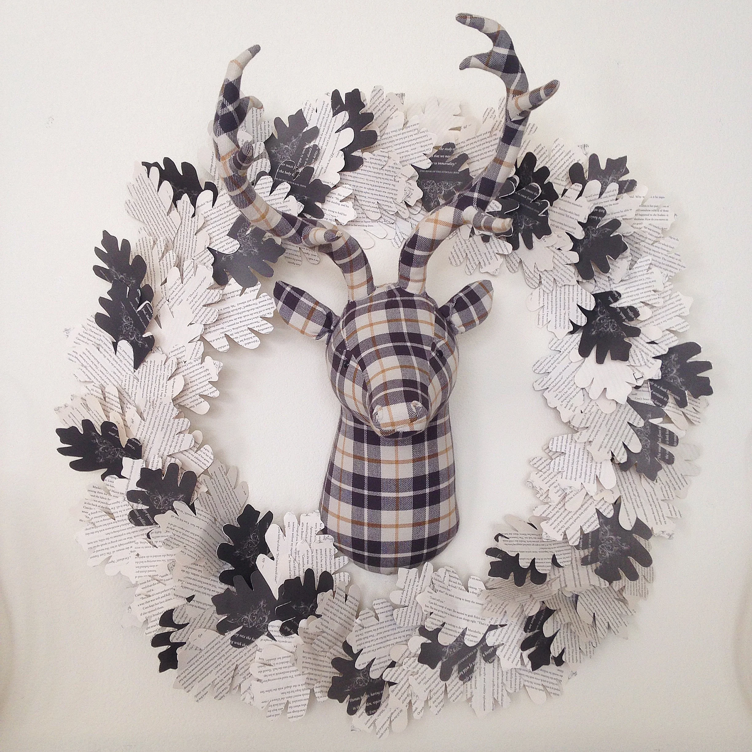 The Fall Mantel: Making a Leaf Wreath