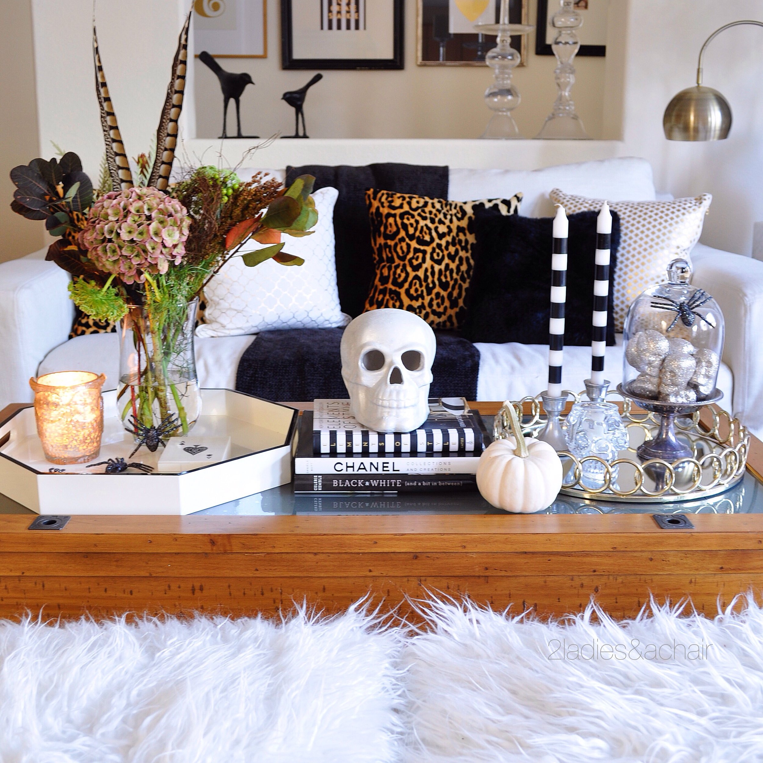 Styling a Coffee Table: Halloween