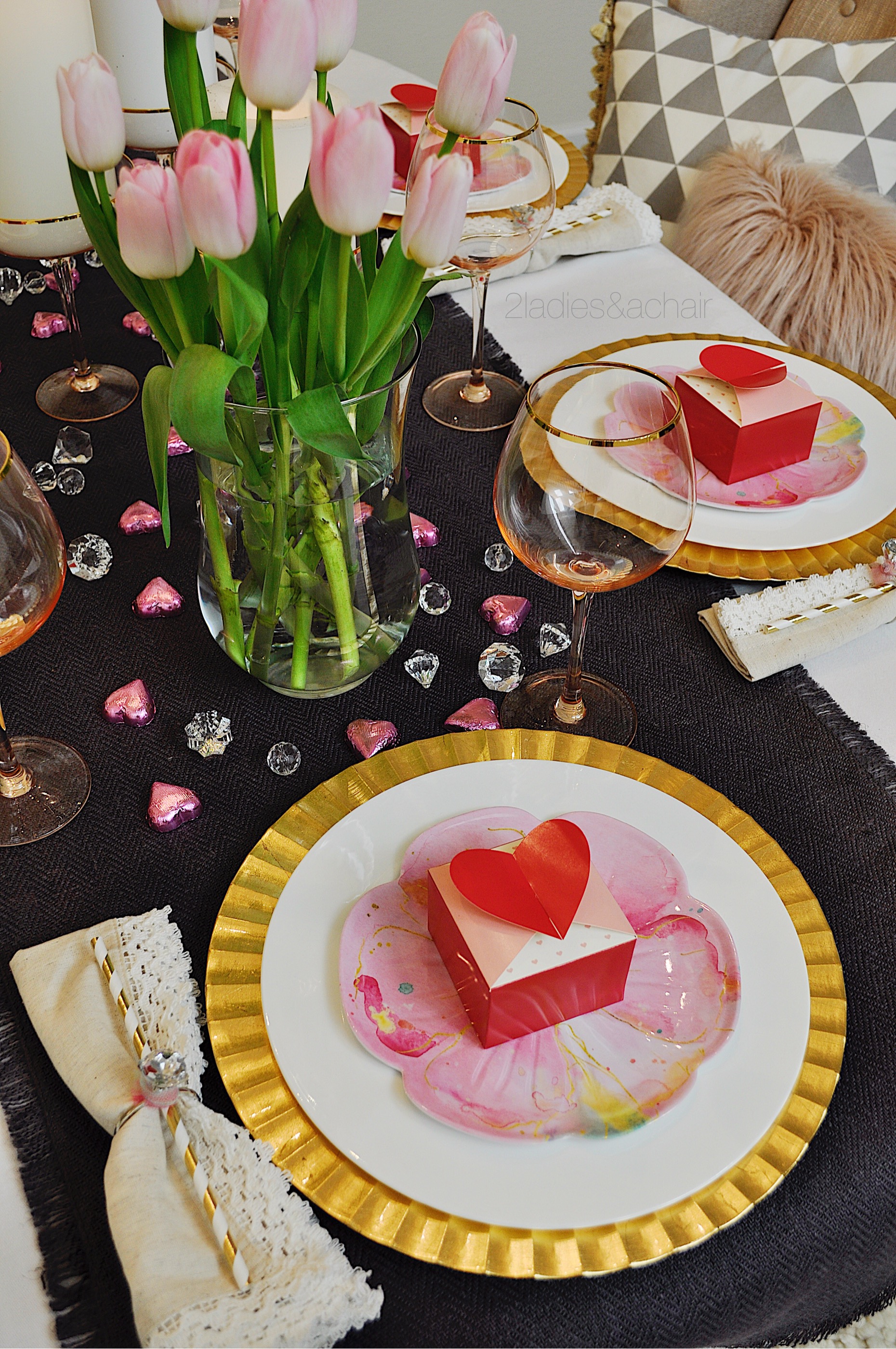 Valentine's Day Table Decorations Ideas - Happy Happy Nester