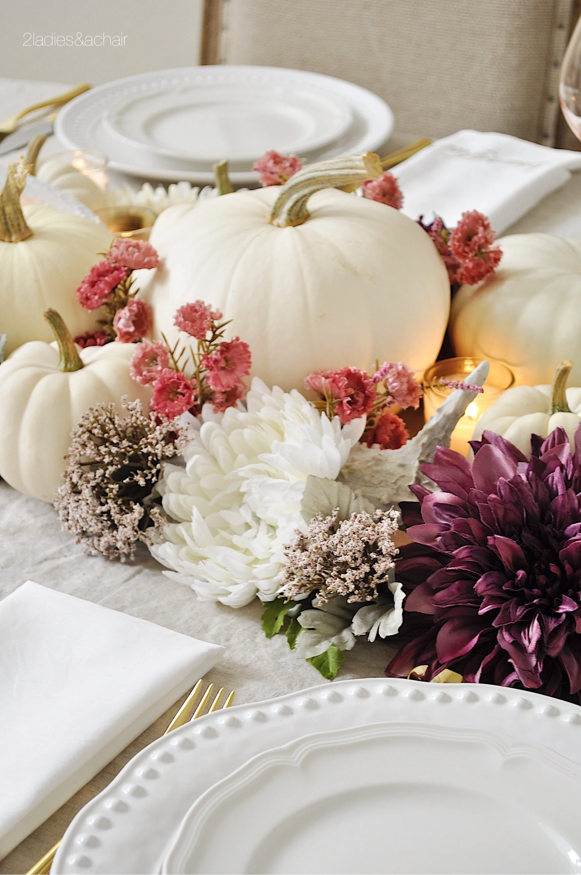 A Uniquely Beautiful Thanksgiving Table — 2 Ladies & A Chair