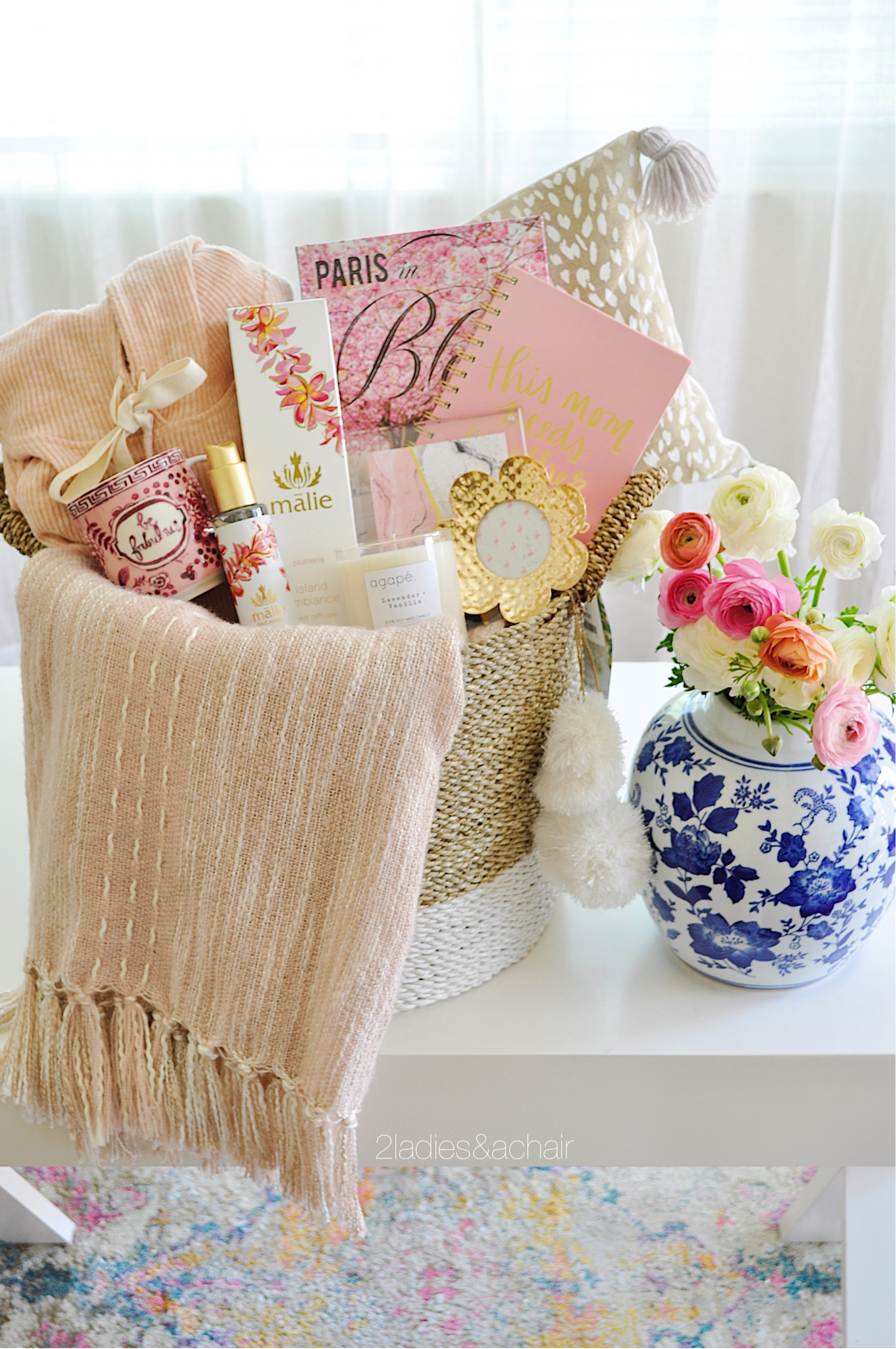 Mothers Day Gift Basket, Beautiful and Unique Gift for Mom