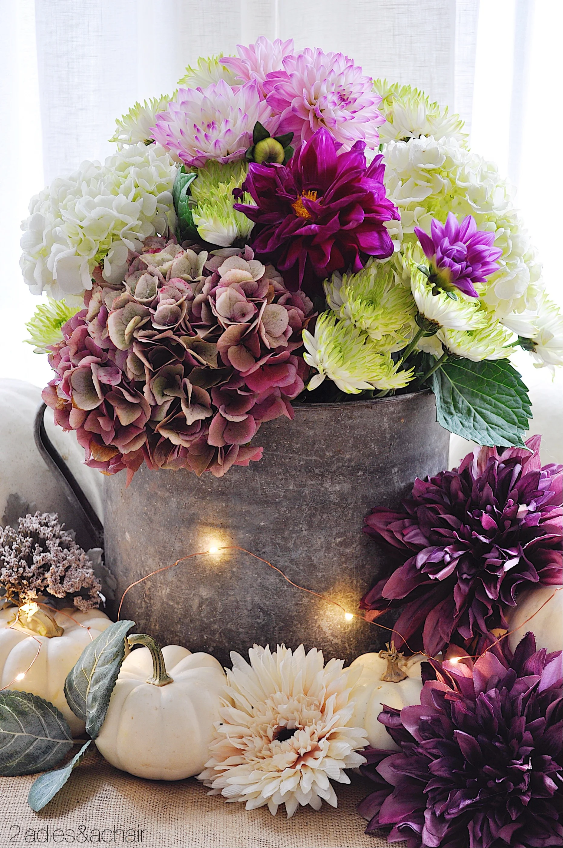 Decorating Ideas For A Fall Buffet Table — 2 Ladies & A Chair