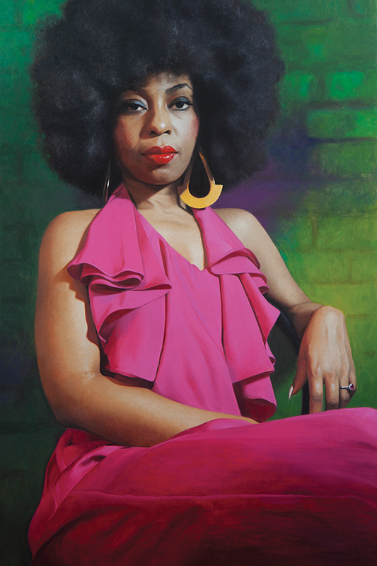 Lady Marmalade , 2015, Oil on linen, 36" x 24". SOLD - Prints available