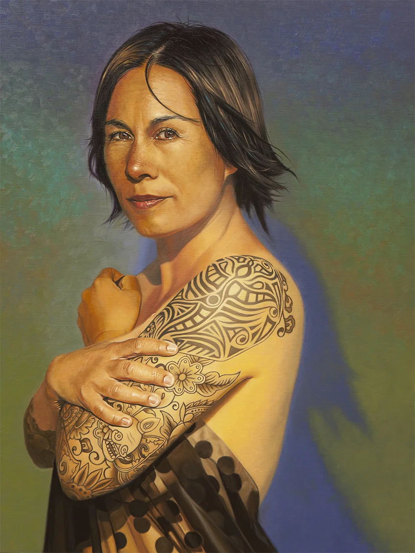 The Power of Vulnerability, 24” x 18”, Oil on linen on board, 2019. For inquiries contact Nadine Robbins