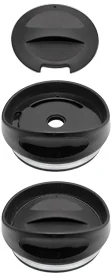 Push-on swivel lid
