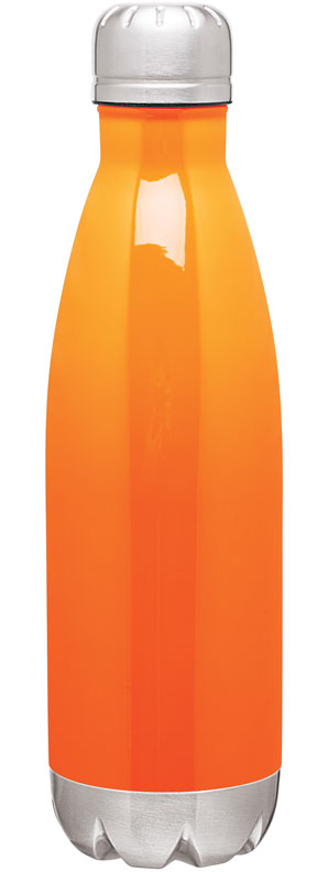 Visol Marina 16 oz. Pastel Orange Double Wall Stainless Steel Water Bottle (2-Pack)