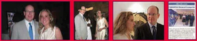 Prince Albert and Caroline Bergonzi. Bonelli Eagles art opening.