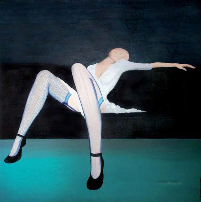 FLOATING (BEAUTY) New York September 1998 Acrylic on canvas 52 x 52 in. ~ 132 x 132 cm.