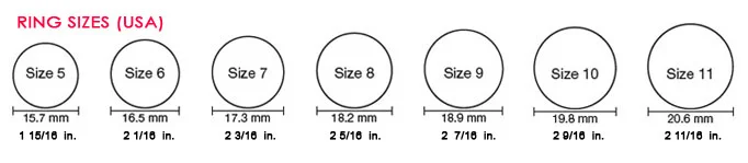 Tip: Measure the inside loop in your favorite ring.