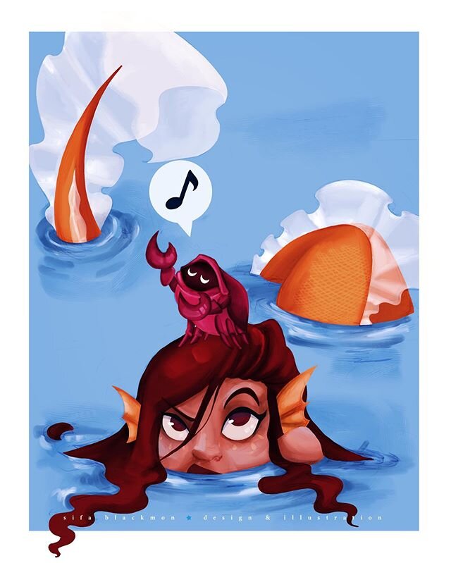 When your pet crab steals the spotlight.
@art.of.seefah
.
.
.
#artofseefah #mermay #mermay2020 #mermaychallenge #mermaid #mermaidart #sketch #workinprogress #sketchbook #girlsinanimation #digitalart #illustration #art #artoftheday #digitalillustratio