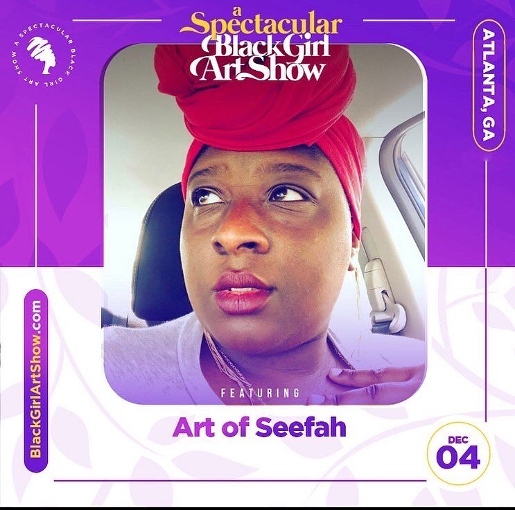 Atlanta! Join me December 4th at A Spectacular Black Girl Art Show ( @blackgirlartshow ) featuring and celebrating 70+ Black Women Artists. Secure your tickets now at BlackGirlArtShow.com
.
.
.
#artofseefah #girlsinanimation #characterdesign #art #di