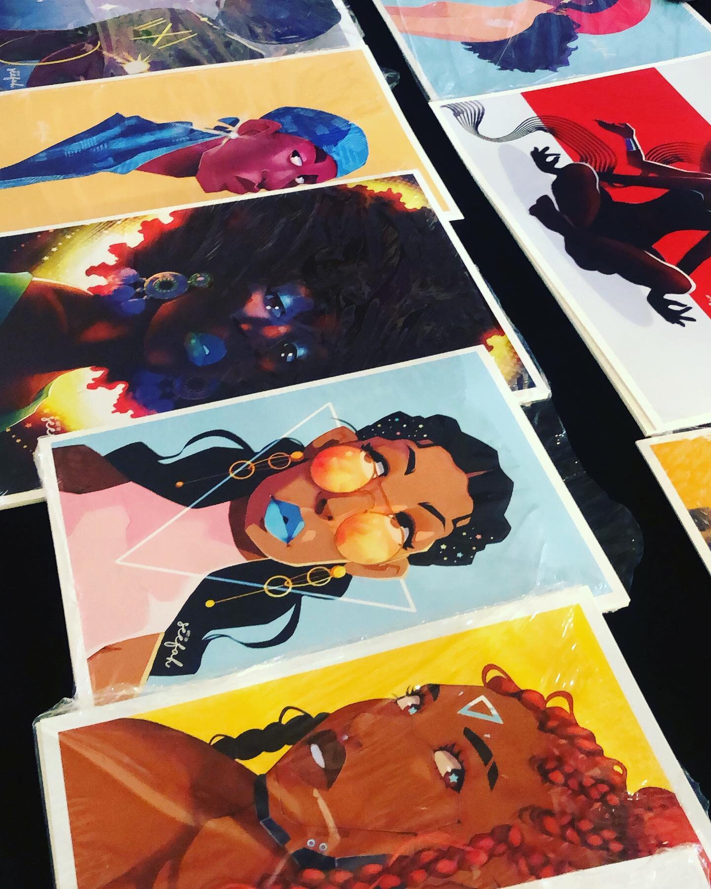 All of my prints are officially in!!! 95% ready to turn up @blackgirlartshow on Dec. 4. Check out me and 90+ other amazing artists this weekend. Secure your tickets now at BlackGirlArtShow.com

@art.of.seefah
.
.
.
#digitalart #blackgirlartshow #blac