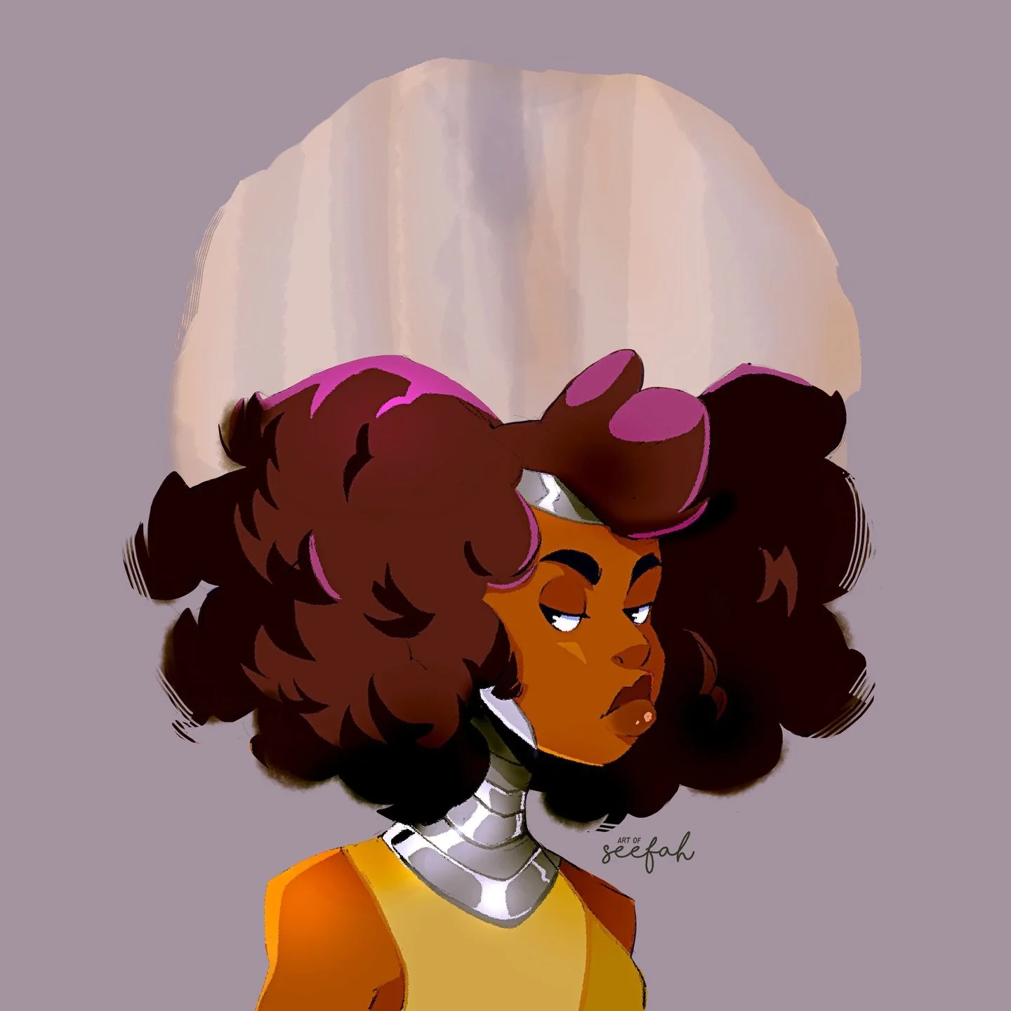 Just wrapped up my first commission of the year for @aopcomics92 with his OC, Africana. Shout out to Jason for the patronage. If you&rsquo;d to commission me for artwork, check my pricing pinned to my profile and send me a DM.
@art.of.seefah 
#art #c