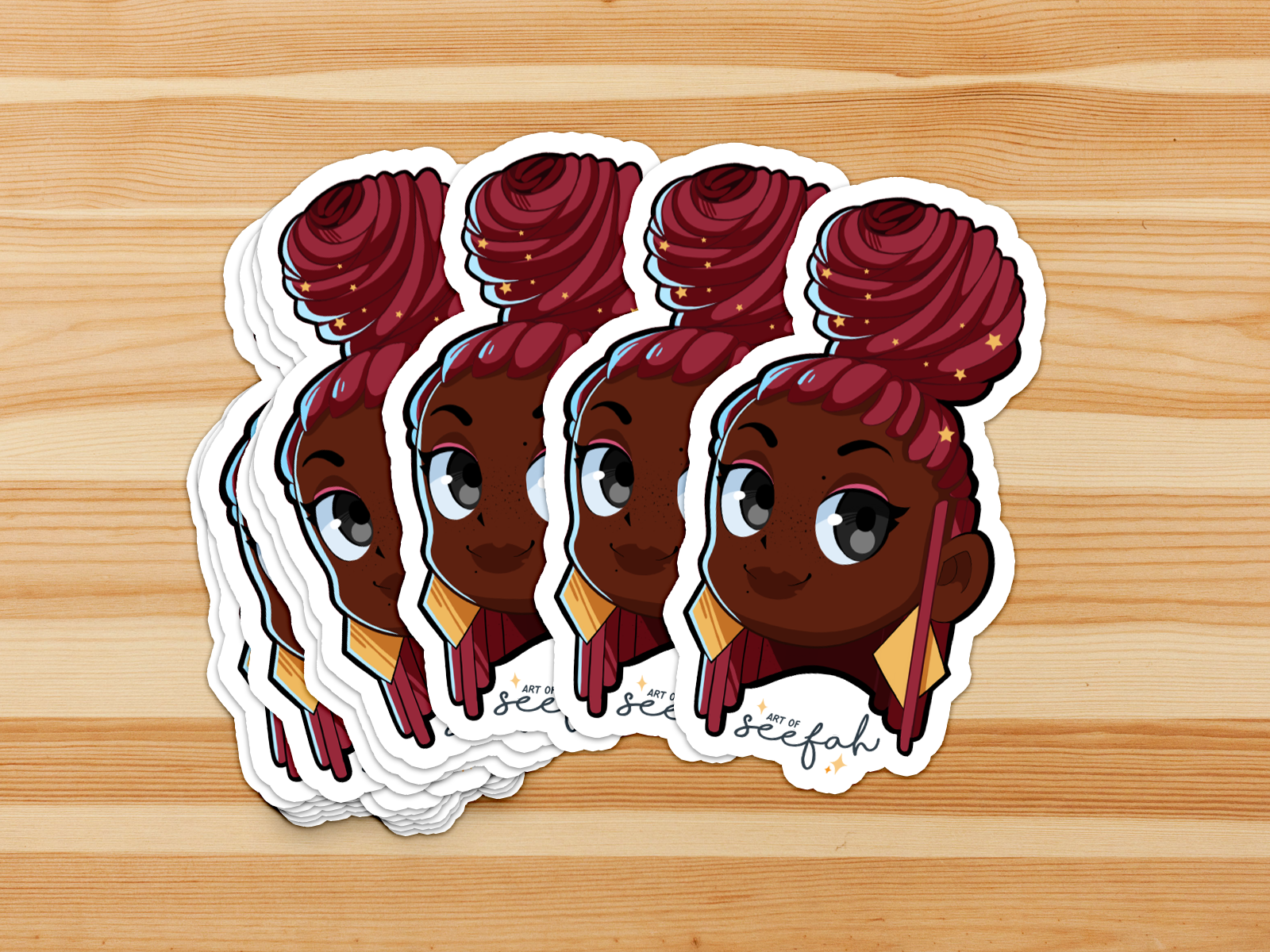 Star Braid Sticker | 4"