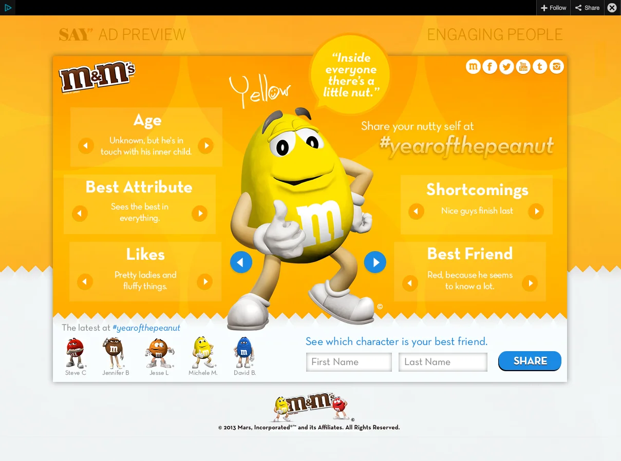 <center>Year of the Peanut AdFrames Ad</center><br><br>