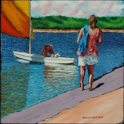 Sun Fish, Orleans Oil 12 x 12 $350