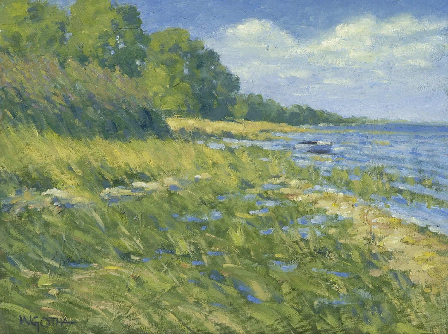 Orleans Harbor 12x16 Oil by William Gotha / $1200