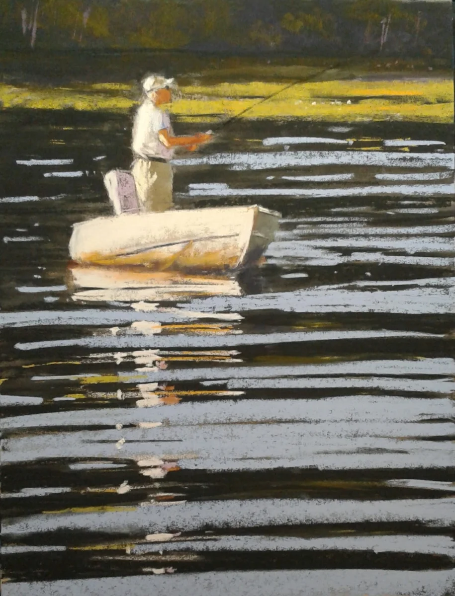 On the Pond 12 x 9 Pastel by Dave KapHammer $475