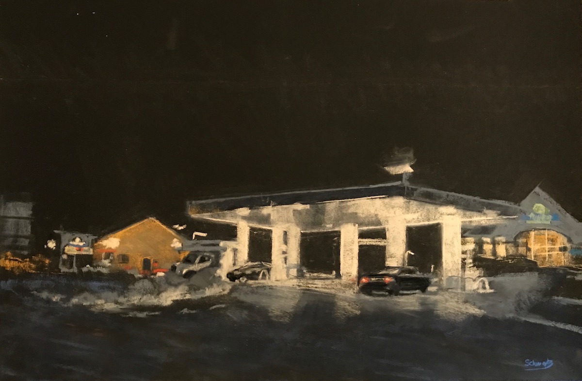 Late Night Beacon 12x 1 8 Pastel by Janet Schwartz $925