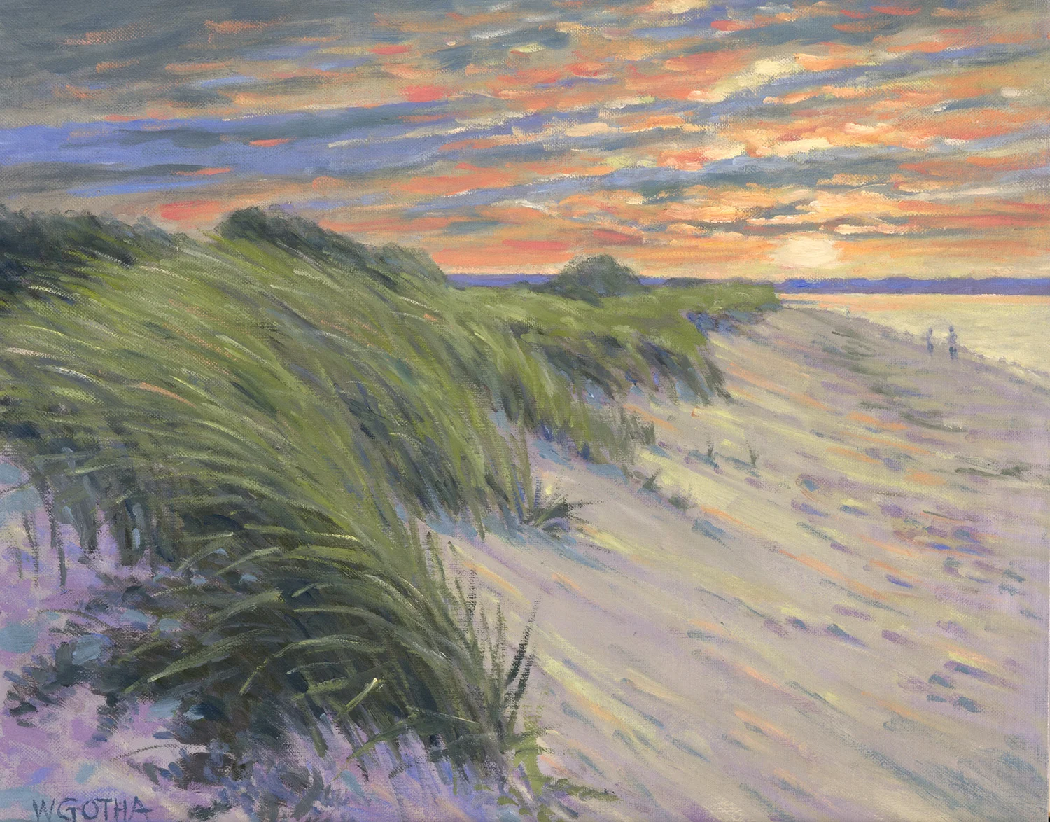 Summer Stroll 20 x 16 Oil on Canvas by William Gotha $1650
