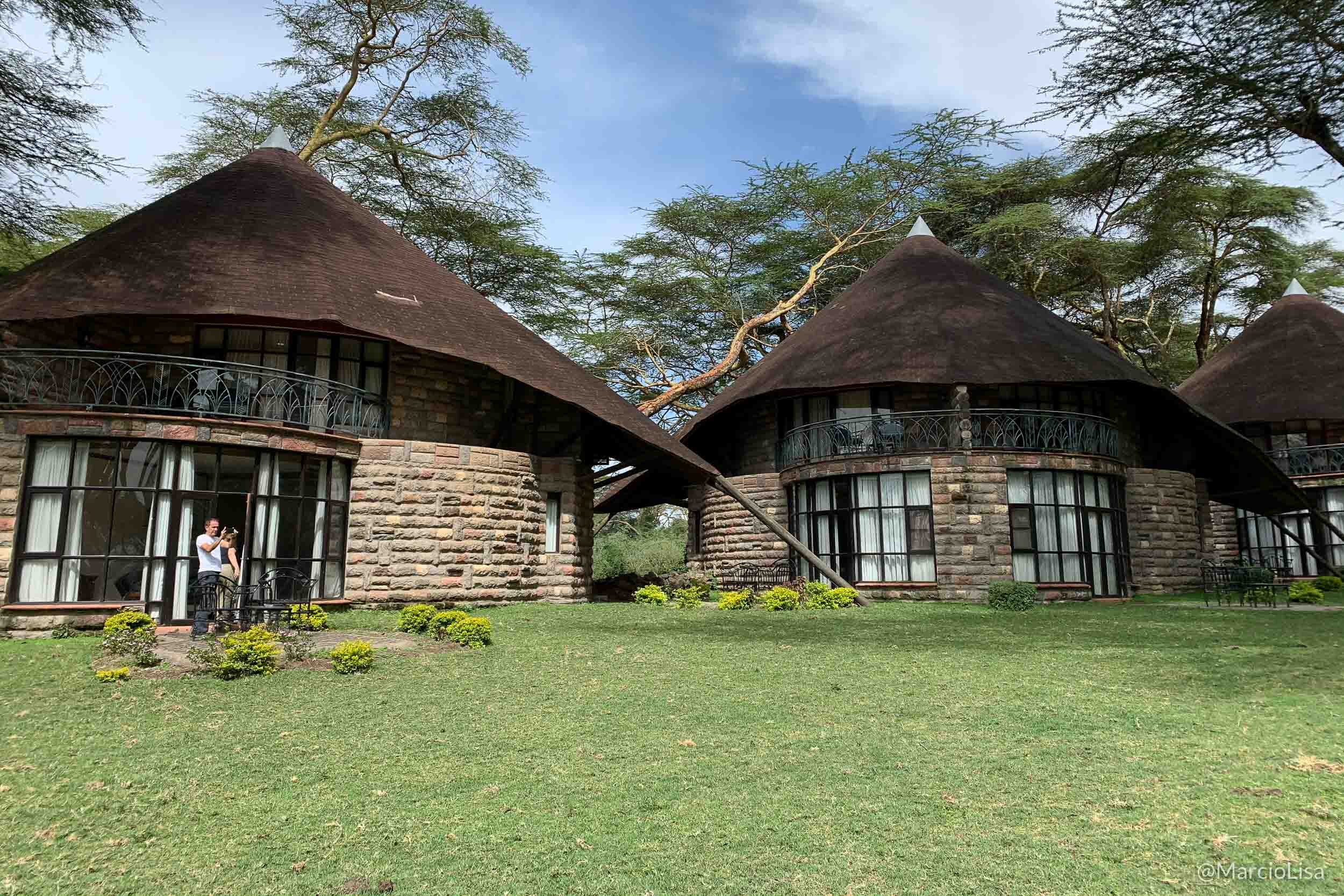 Sopa Naivasha Lodge no Lago Naivasha, Quenia