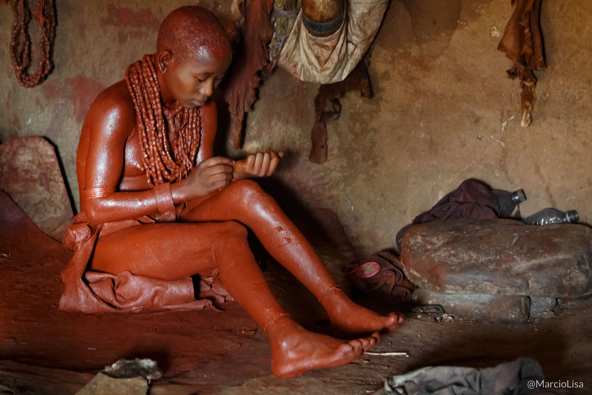 Preparação pré-nupcial da etnia Hamer, Etiópia